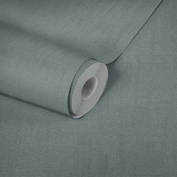 Strukturtapete in Putzoptik Mittelblau - Vliestapete matt modern AS-Creation (395039)