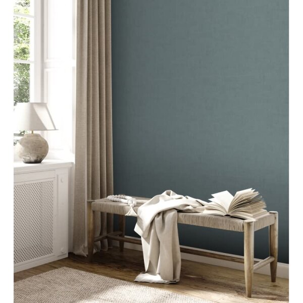 Strukturtapete in Putzoptik Mittelblau - Vliestapete matt modern AS-Creation (395039)