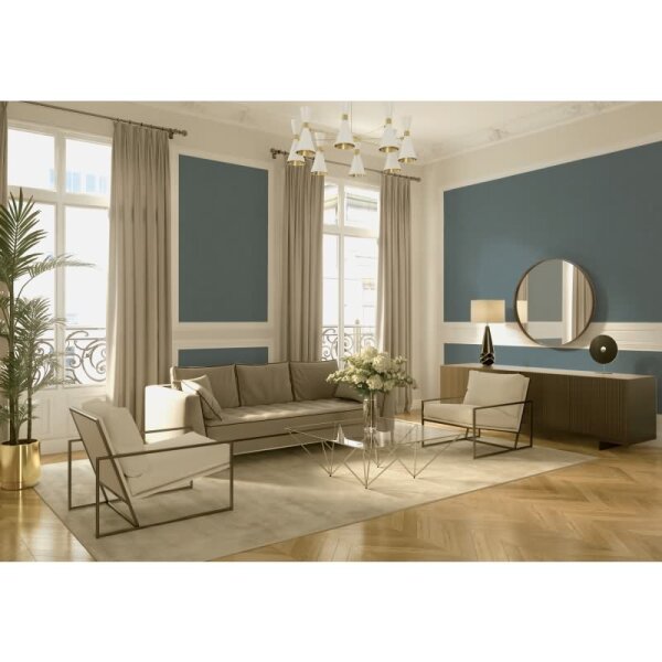 Strukturtapete in Putzoptik Mittelblau - Vliestapete matt modern AS-Creation (395039)