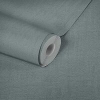 Strukturtapete in Putzoptik Mittelblau - Vliestapete matt...