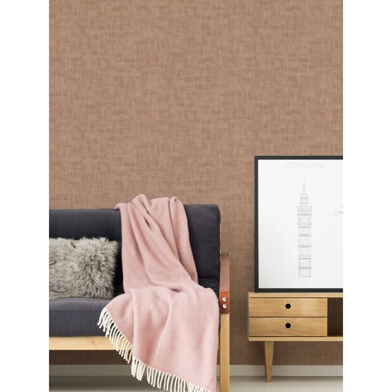 Strukturtapete in Putzoptik Terrakotta Braun - Vliestapete warm matt AS-Creation (395041)