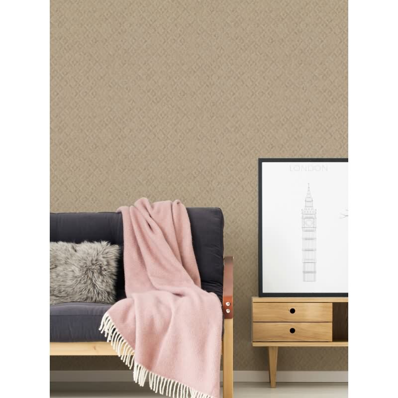 3D-Tapete geometrisch Beige Sandfarben – Vliestapete mit Struktur und Muster AS-Creation (395051)