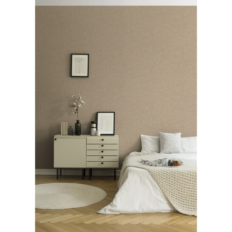 3D-Tapete geometrisch Beige Sandfarben – Vliestapete mit Struktur und Muster AS-Creation (395051)