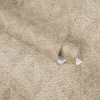 3D-Tapete geometrisch Beige Sandfarben &ndash;...