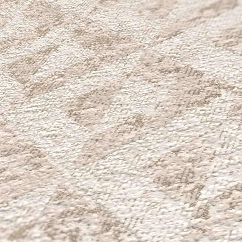 3D-Tapete geometrisch Weiß Beige – Strukturierte Vliestapete mit Muster AS-Creation (395052)
