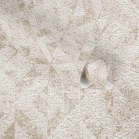 3D-Tapete geometrisch Wei&szlig; Beige &ndash;...