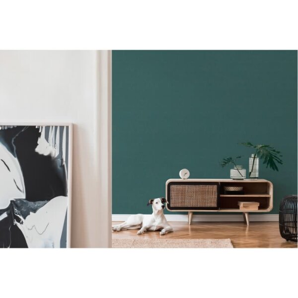 3D-Tapete in Kacheloptik Petrol Gold – Geometrische Struktur Vliestapete modern AS-Creation (395064)