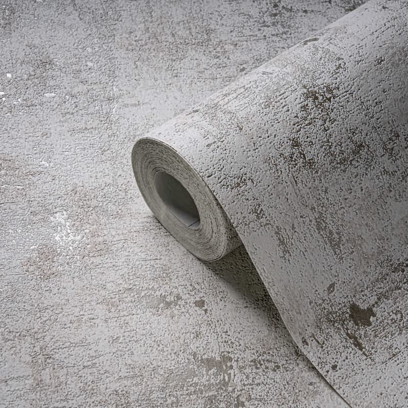 Strukturtapete Betonoptik Creme Grau – Vliestapete im Used Look – Industrial Design AS-Creation (395160)