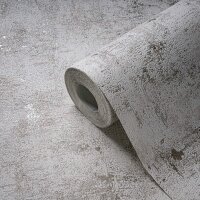 Strukturtapete Betonoptik Creme Grau &ndash; Vliestapete...