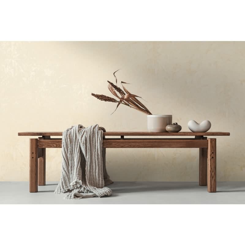 Tapete in Dschungeloptik Creme Gelb – Vliestapete mit Palmenstruktur matt livingwalls (395602)