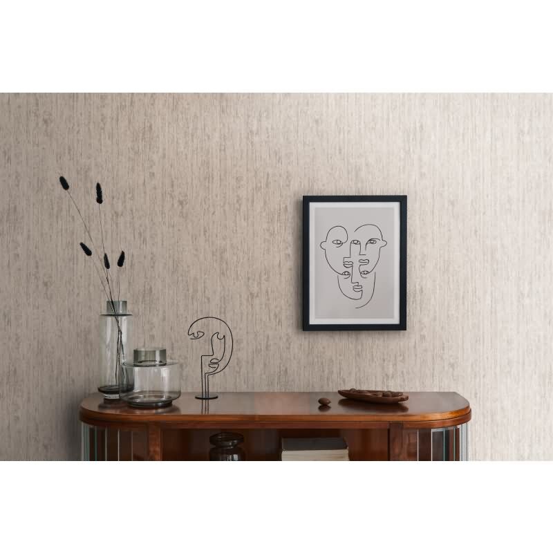 Vliestapete in Holz Optik Grau Beige – Strukturtapete mit natürlicher Maserung livingwalls (395611)
