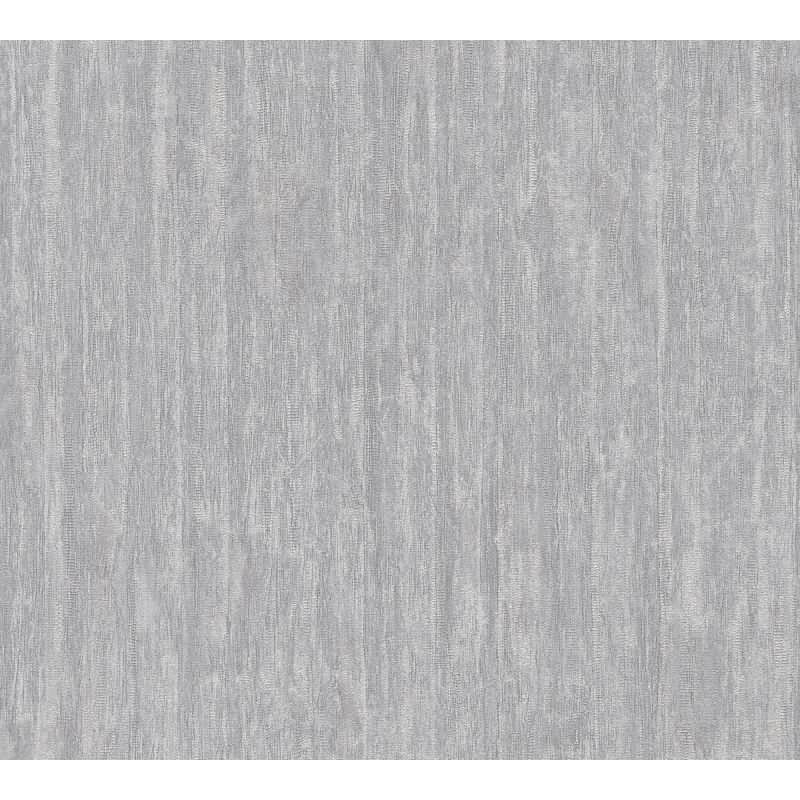 Vlies Tapete in Holz Optik Hellgrau Silber – Struktur Tapete modern glänzend livingwalls (395612)