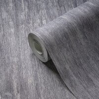Vlies Tapete in Holz Optik Hellgrau Silber &ndash;...