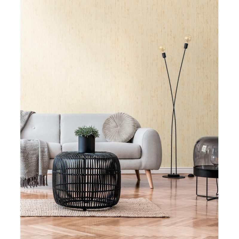 Vlies Tapete in Holzoptik Beige Gelb – Struktur Tapete mit natürlicher Maserung livingwalls (395614)