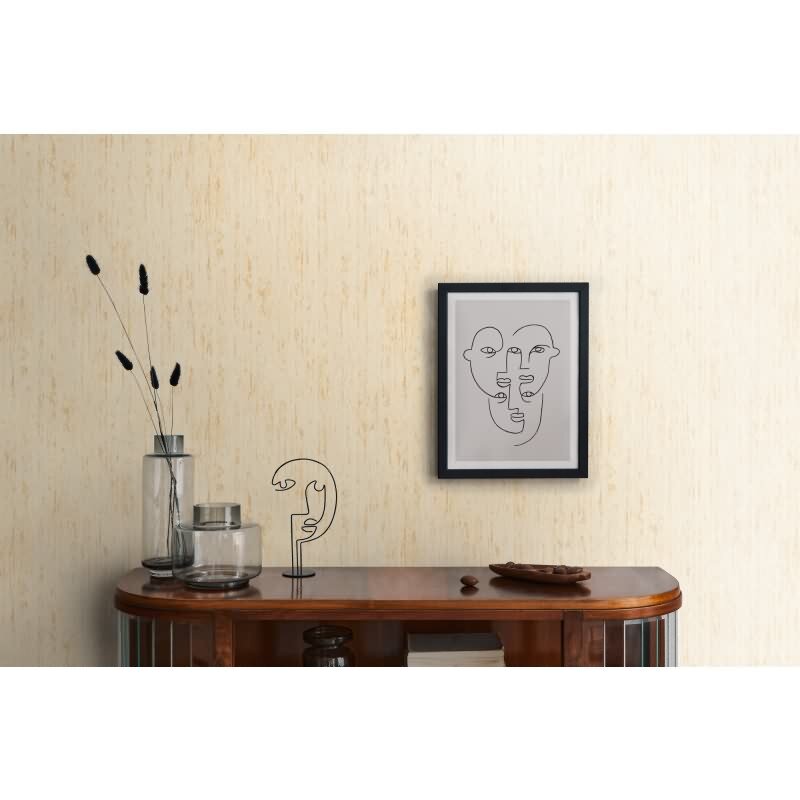 Vlies Tapete in Holzoptik Beige Gelb – Struktur Tapete mit natürlicher Maserung livingwalls (395614)