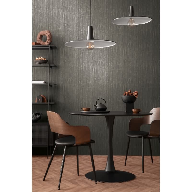 Vliestapete in Holzoptik Braun Grau Gold – Strukturtapete mit Glanzeffekt livingwalls (395615)