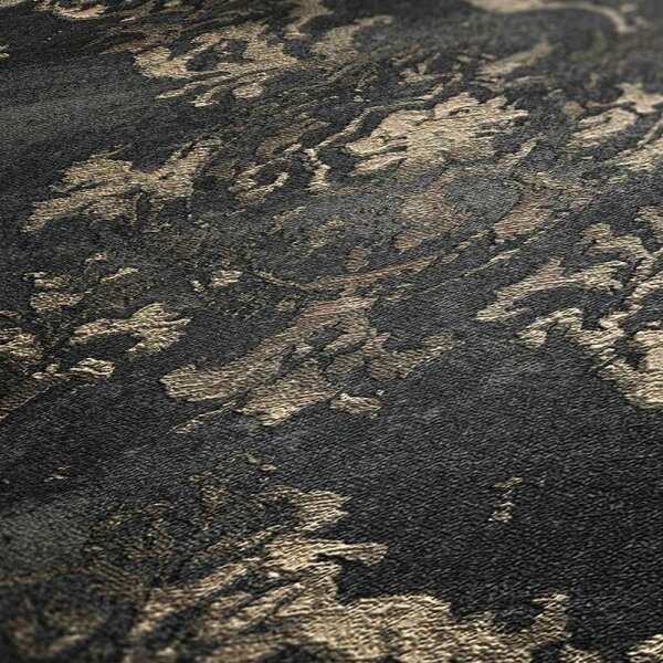 Tapete Grau, Silber, Schwarz, Anthrazit livingwalls Vliestapete (387074)