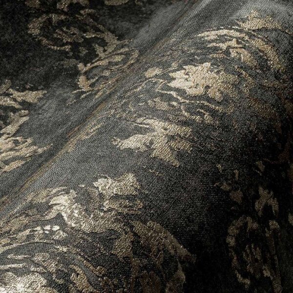 Tapete Grau, Silber, Schwarz, Anthrazit livingwalls Vliestapete (387074)