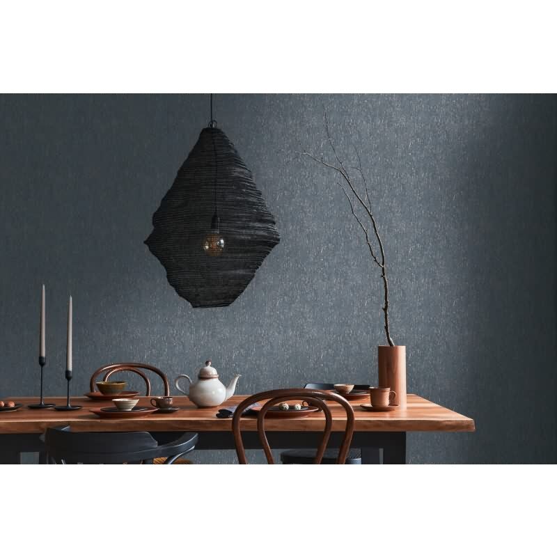 Vlies Tapete Stein Optik Blau Kupfer – Strukturierte Metallic-Tapete modern livingwalls (395622)