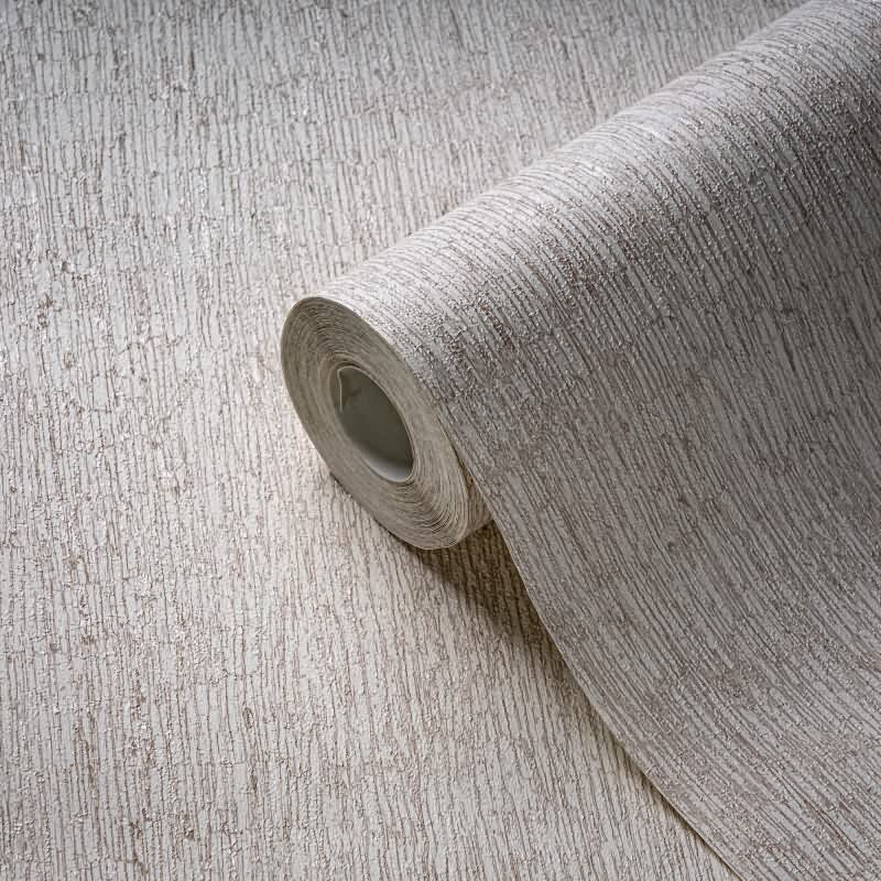 Steinoptik-Tapete Cremeweiß Silber – Struktur Vliestapete edel modern livingwalls (395624)