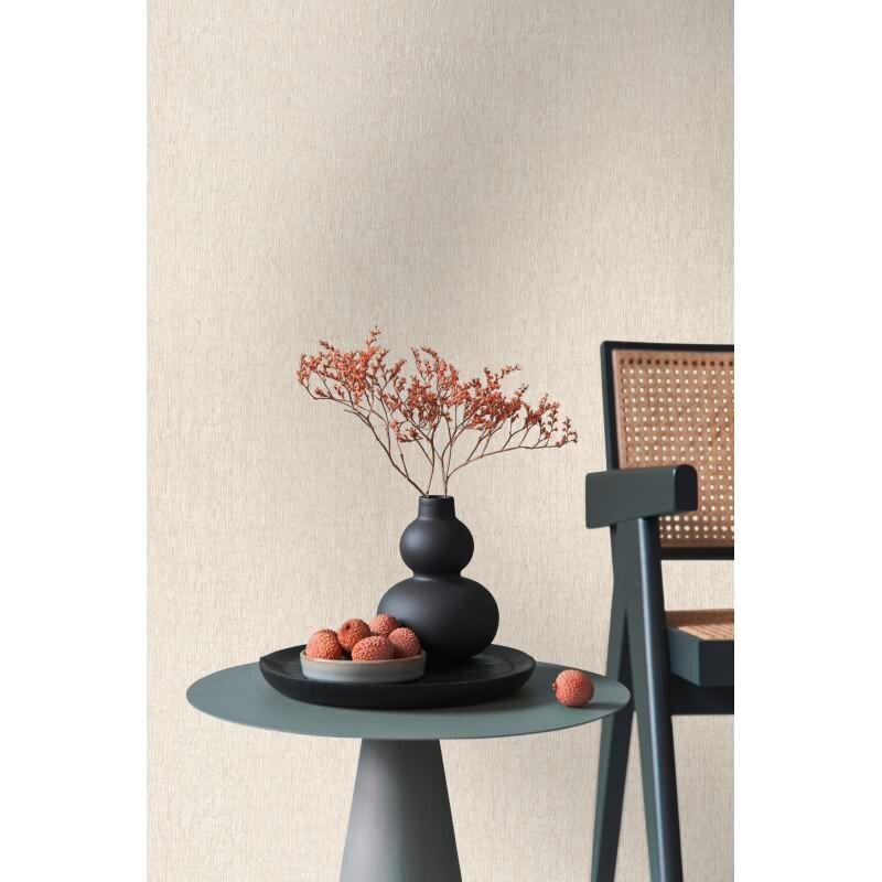 Steinoptik-Tapete Cremeweiß Silber – Struktur Vliestapete edel modern livingwalls (395624)