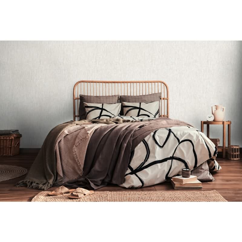 Stein Optik-Tapete Hellgrau Weiß – Struktur Vliestapete dezent modern livingwalls (395625)