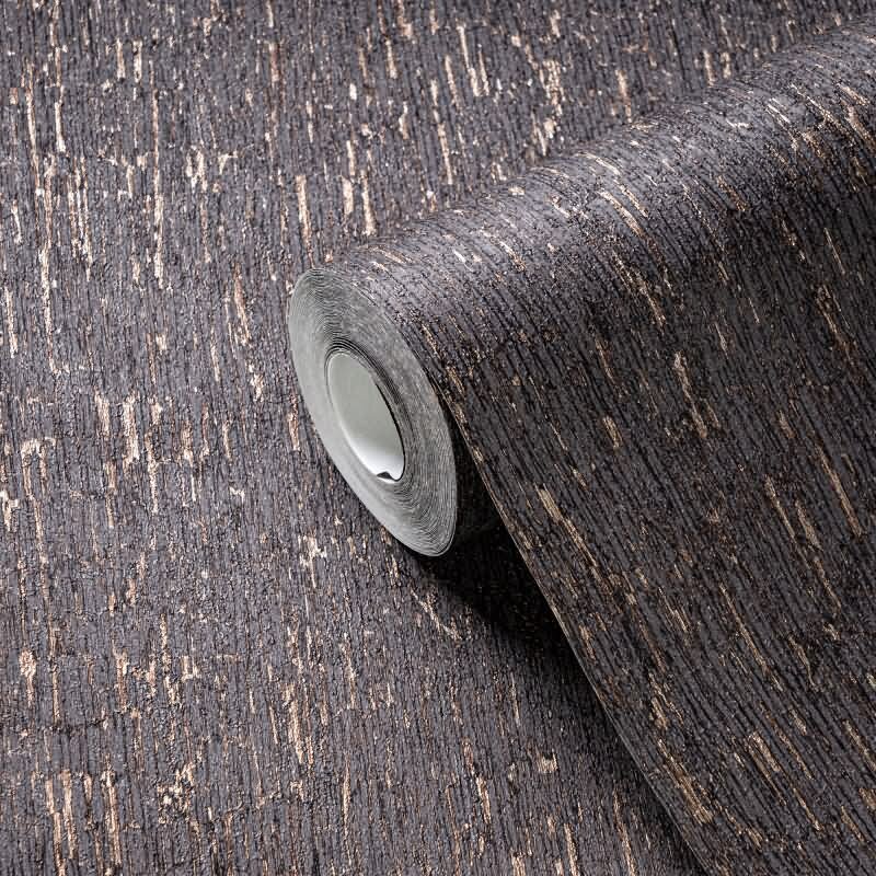 Stein Optik-Tapete Schwarz Silber – Struktur Vlies Tapete modern matt livingwalls (395626)