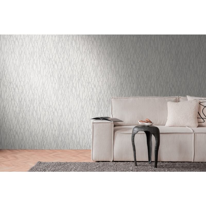 Steinoptik-Tapete Grau Weiß – Moderne Strukturtapete mit Adermuster – Vliestapete livingwalls (395632)