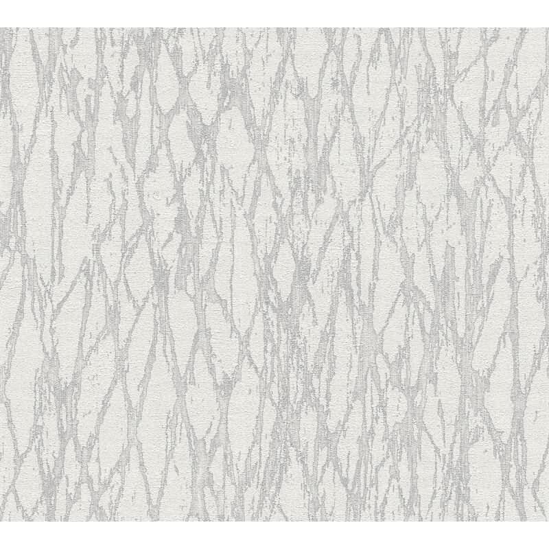 Steinoptik-Tapete Grau Weiß – Moderne Strukturtapete mit Adermuster – Vliestapete livingwalls (395632)