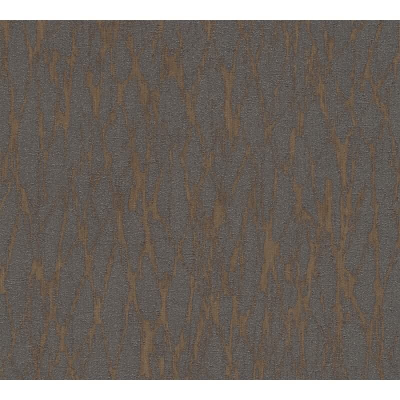 Steinoptik-Tapete Blau Braun Silber – Struktur-Vliestapete geädert – Metallic-Effekt livingwalls (395634)