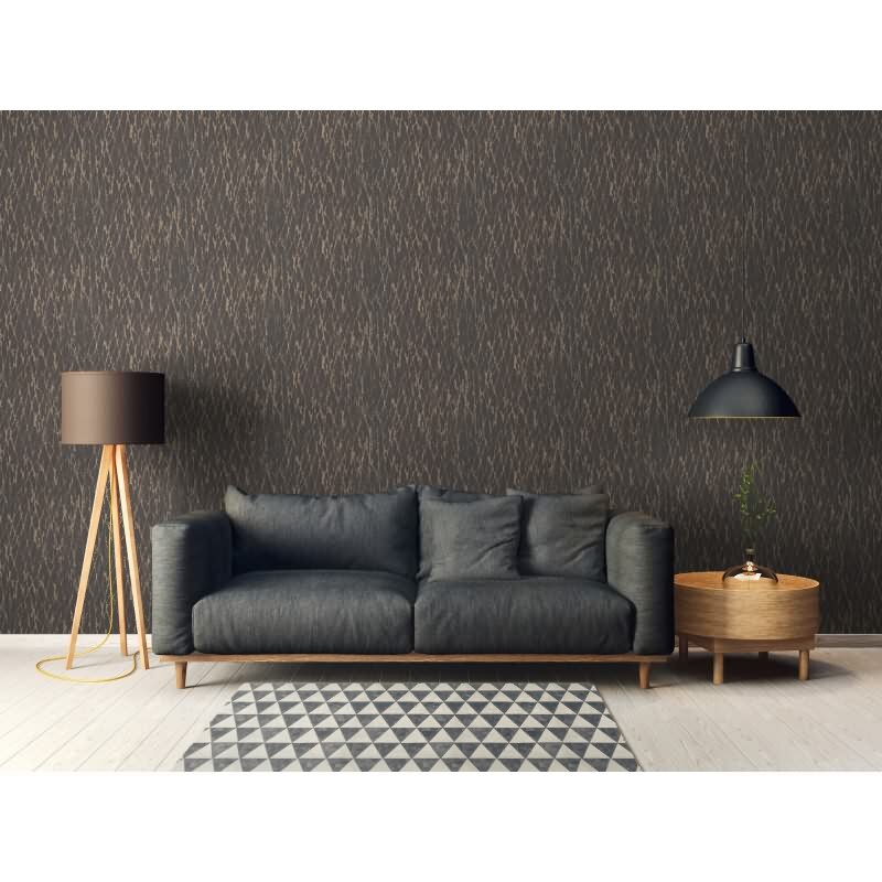 Steinoptik-Tapete Beige Schwarz - Vlies Tapete mit Struktur - Natur-Design livingwalls (395635)