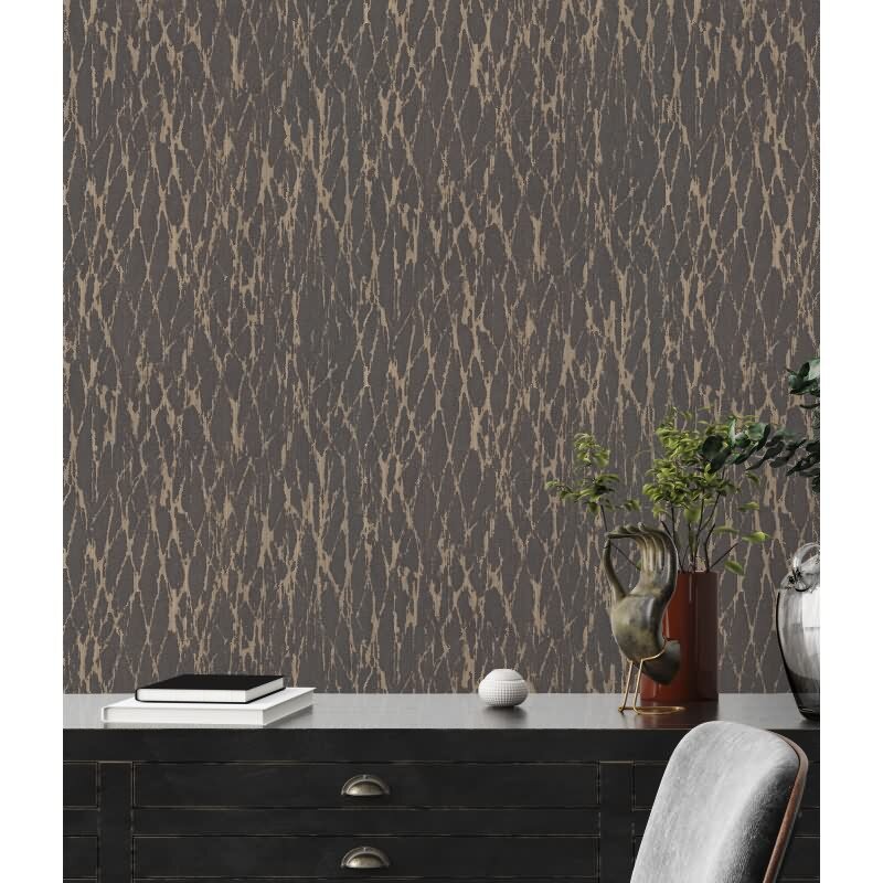 Steinoptik-Tapete Beige Schwarz - Vlies Tapete mit Struktur - Natur-Design livingwalls (395635)
