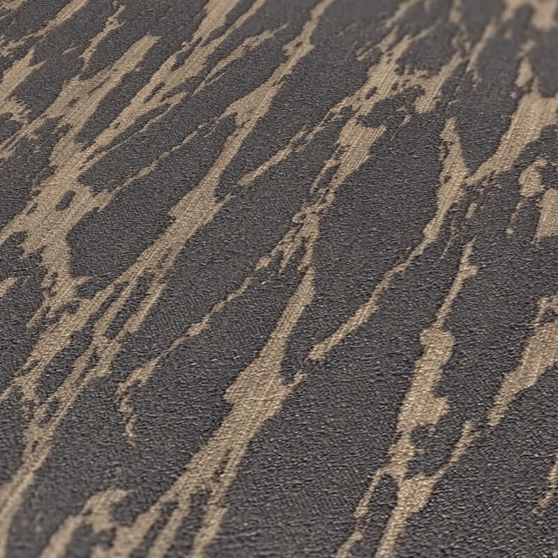 Steinoptik-Tapete Beige Schwarz - Vlies Tapete mit Struktur - Natur-Design livingwalls (395635)