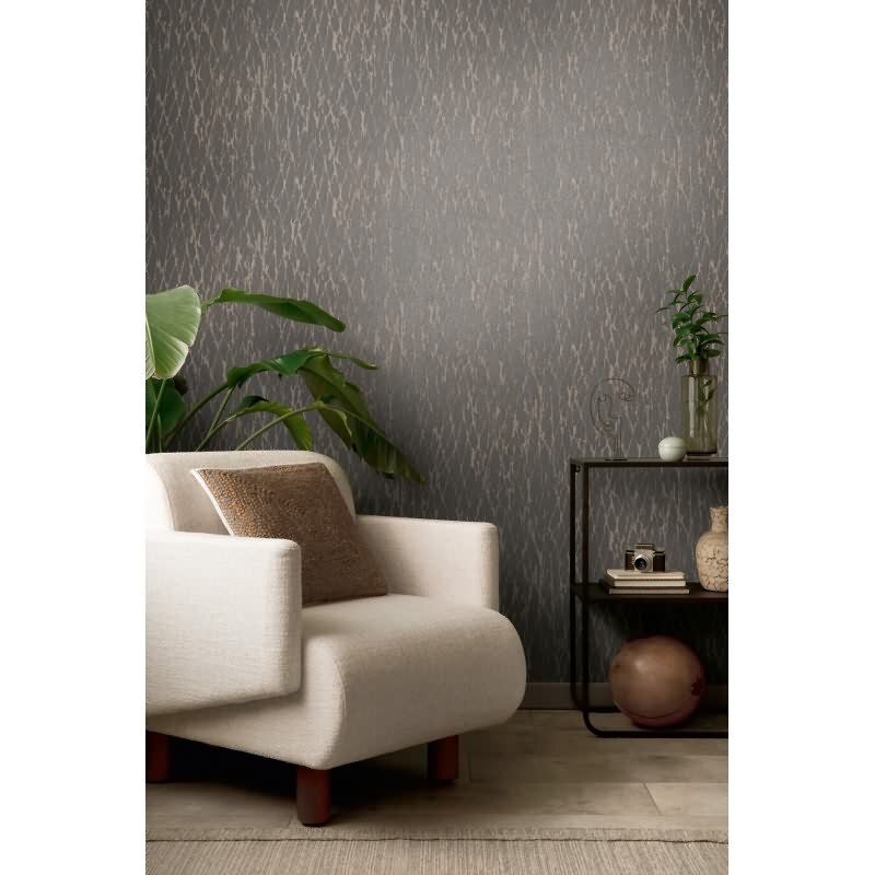 Steinoptik-Tapete Beige Schwarz - Vlies Tapete mit Struktur - Natur-Design livingwalls (395635)