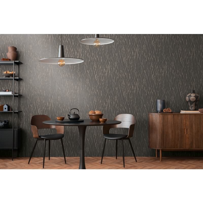 Steinoptik-Tapete Beige Schwarz - Vlies Tapete mit Struktur - Natur-Design livingwalls (395635)