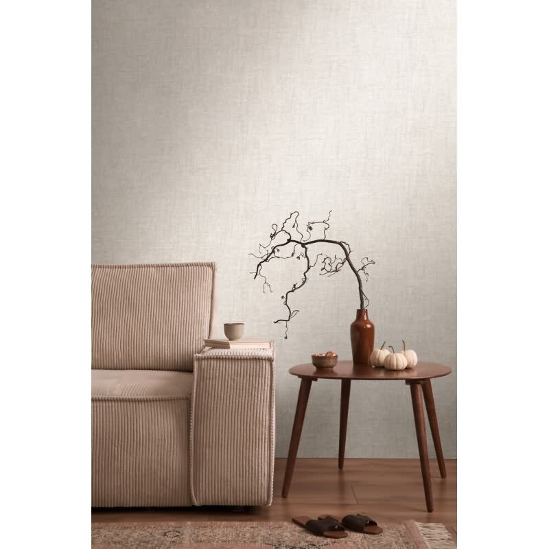 Steinoptik-Tapete Creme Beige - Vliestapete mit feiner Struktur - Modern livingwalls (395641)