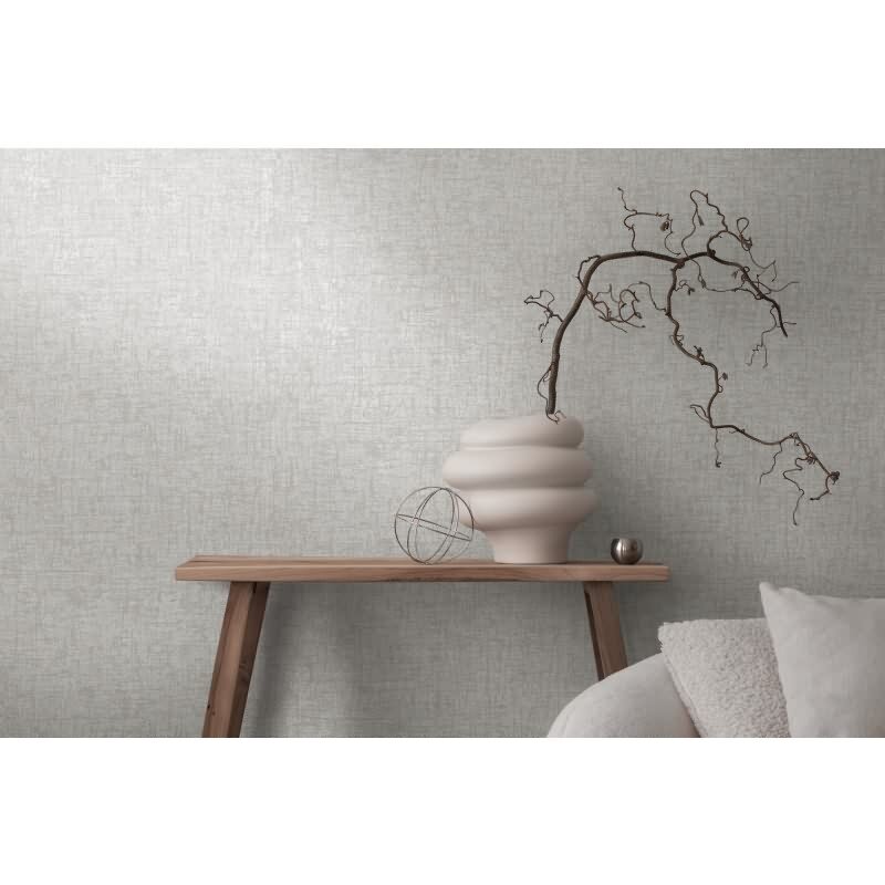 Stein Optik-Tapete Hellgrau Silber - Vliestapete mit feiner Struktur - Modern livingwalls (395642)