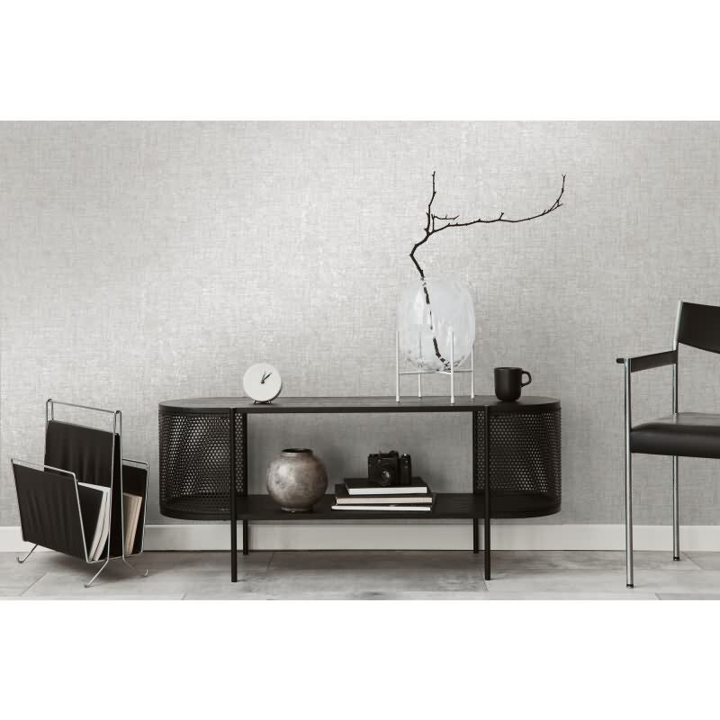 Stein Optik-Tapete Hellgrau Silber - Vliestapete mit feiner Struktur - Modern livingwalls (395642)