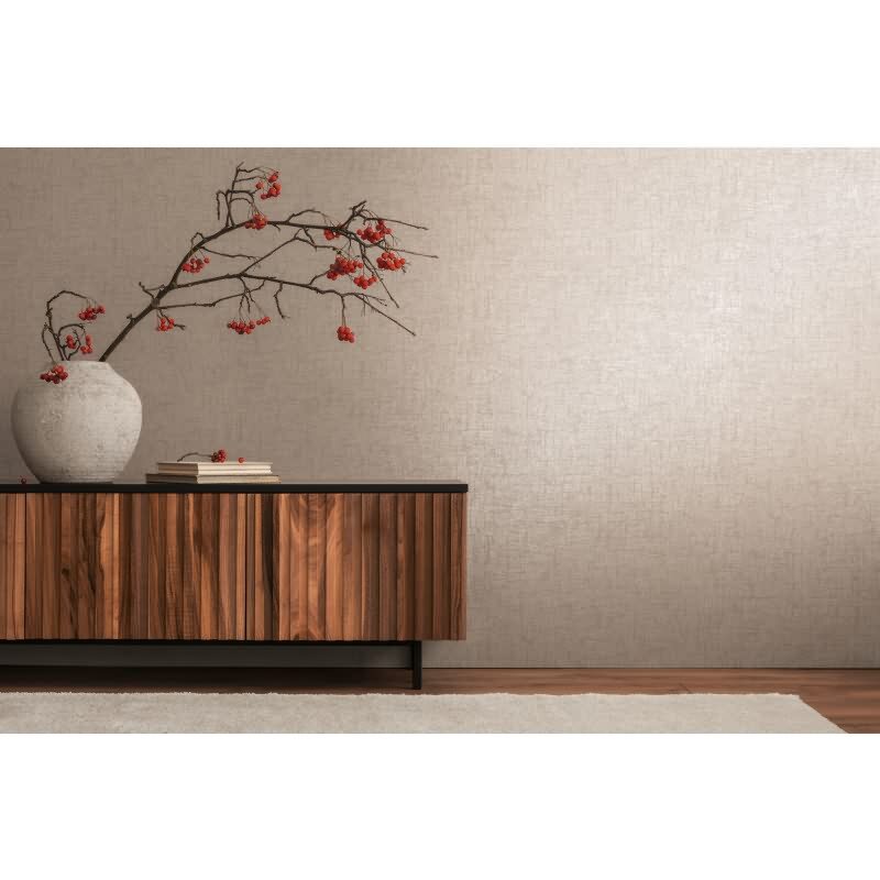 Steinoptik-Tapete Braun Beige - Vliestapete mit feiner Struktur - Modern livingwalls (395643)