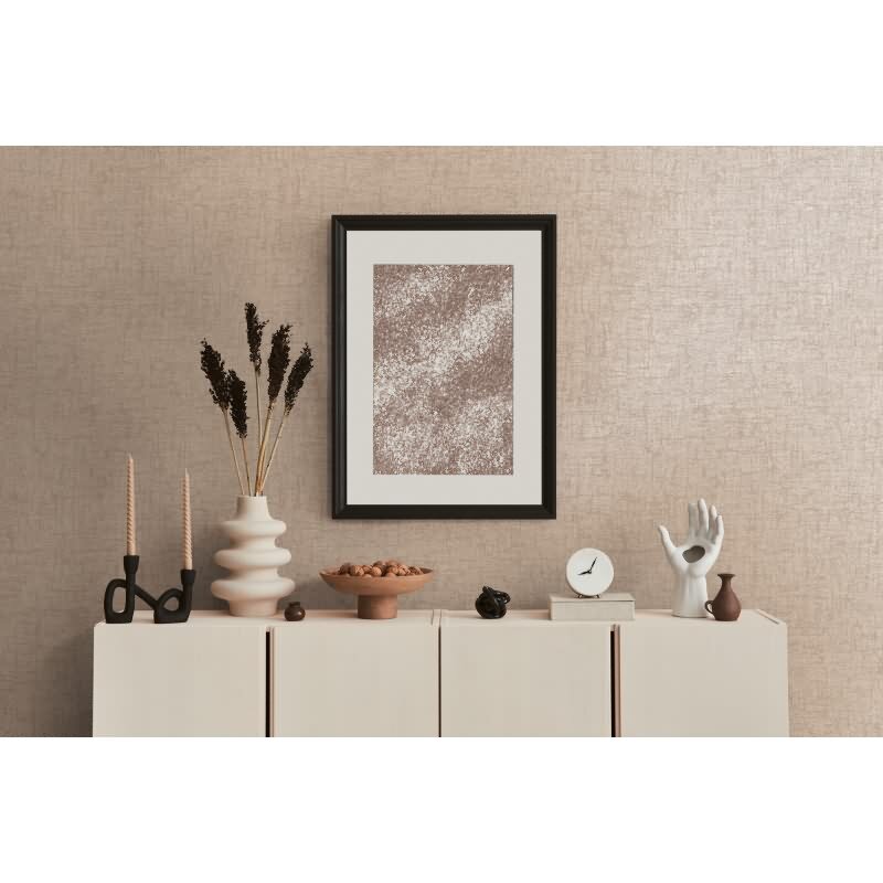 Steinoptik-Tapete Braun Beige - Vliestapete mit feiner Struktur - Modern livingwalls (395643)