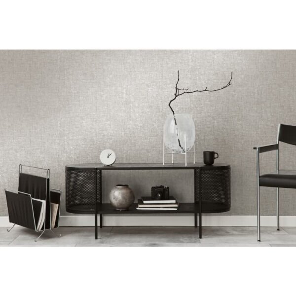 Stein Optik-Tapete Grau Silber - Vlies Tapete in Natur Stein-Optik modern livingwalls (395644)