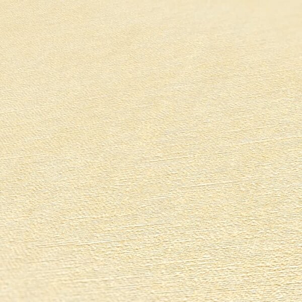 Unitapete mit Leinen-Optik Creme Beige - Einfarbige Vliestapete strukturier livingwalls (395651)