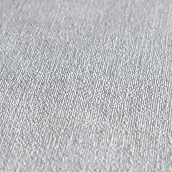 Unitapete mit Leinen-Optik Blaugrau - Einfarbige Vliestapete strukturiert livingwalls (395662)