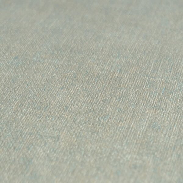 Unitapete mit Leinen-Optik Beige Braun Blau - Einfarbige Vliestapete strukturiert livingwalls (395664)