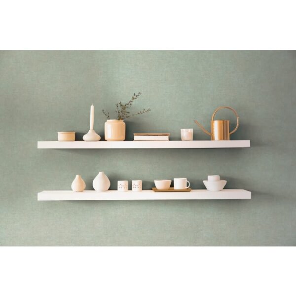 Unitapete mit Leinen-Optik Beige Braun Blau - Einfarbige Vliestapete strukturiert livingwalls (395664)