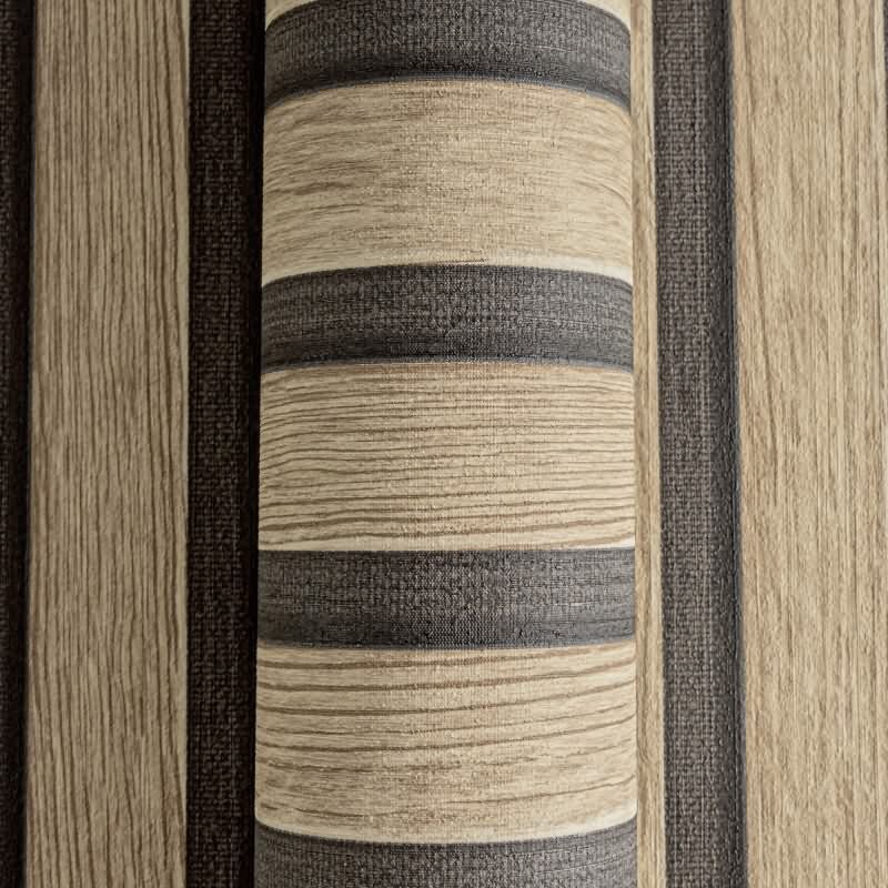 Holzoptik Tapete Brain Schwarz - 3D Vliestapete skandinavische Holzpaneele AS-Creation (391091)