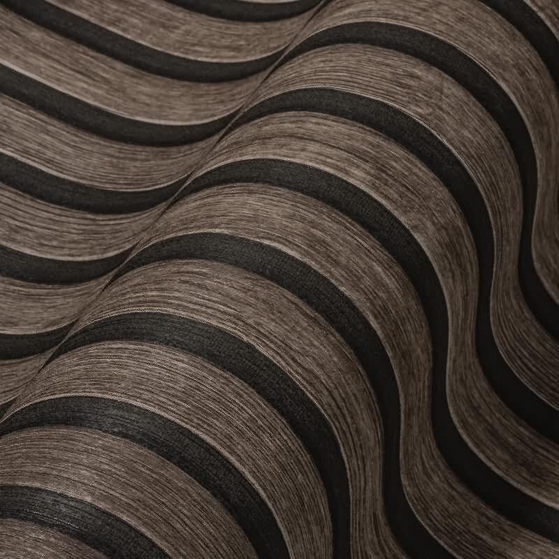 Tapete Holzoptik Dunkelbraun Schwarz - Vliestapete 3D Holzpaneele modern AS-Creation (391093)