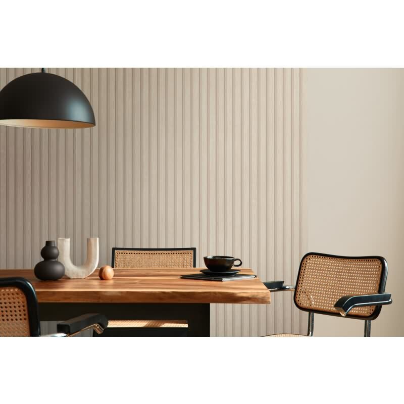 Holzpaneel-Tapete Skandinavisch Beige - Vliestapete modern - Wandtapete AS-Creation (391096)