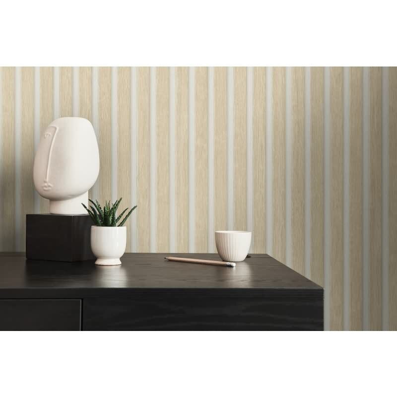 Holzpaneel-Tapete Skandinavisch Natur - Vliestapete modern - Wandtapete hell AS-Creation (391097)