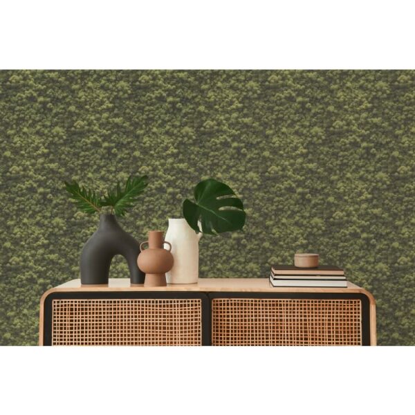 Wald-Tapete Luftaufnahme Grün - Vliestapete Naturmotiv fotorealistisch - Mustertapete AS-Creation (394051)